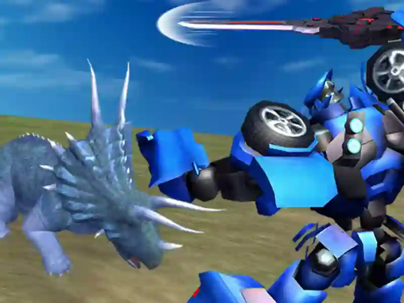 Igra Jurski dinosaur protiv robota online