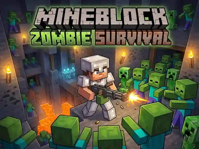 Igra Mineblock Zombie Survival online