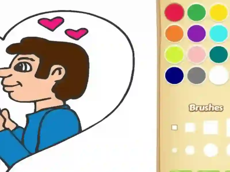 Igra Knjiga za bojanje za djecu: Ljubav online