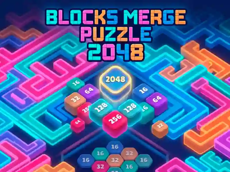 Igra Blocks Merge Puzzle 2048 online