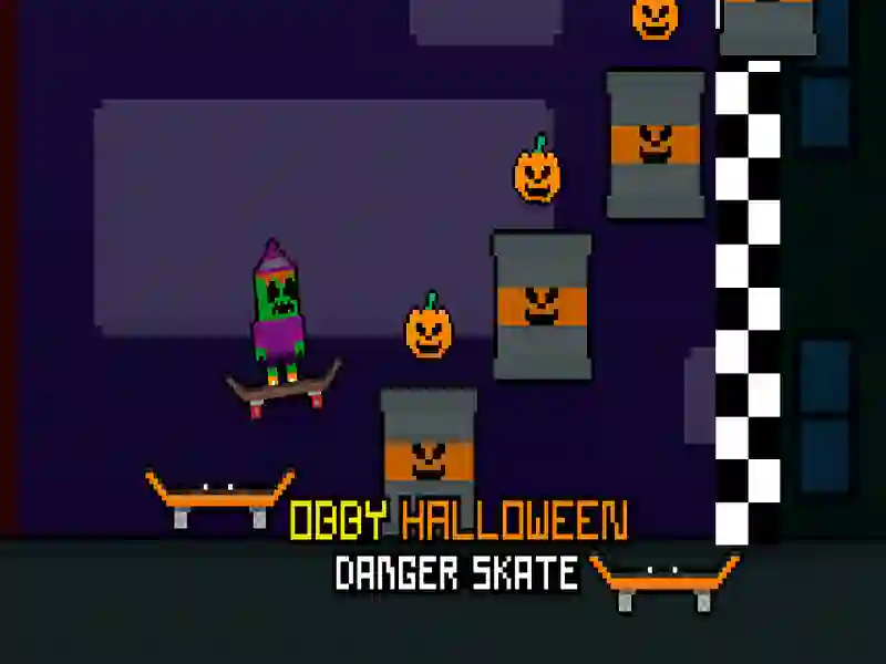 Igra OBBI Halloween: Opasni klizač online