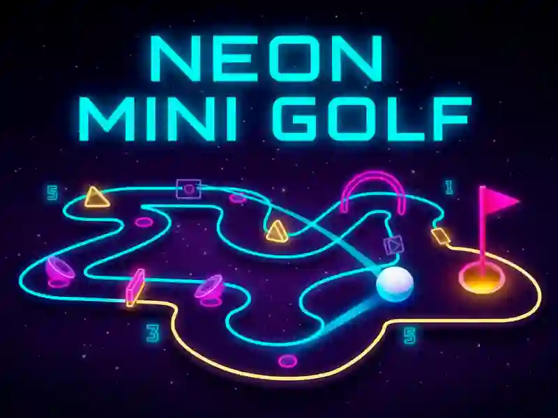 Igra Neonski mini golf online