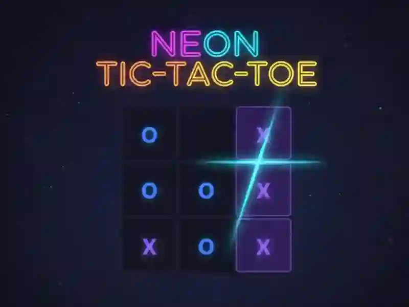 Igra Neonske tic-tac-toe online