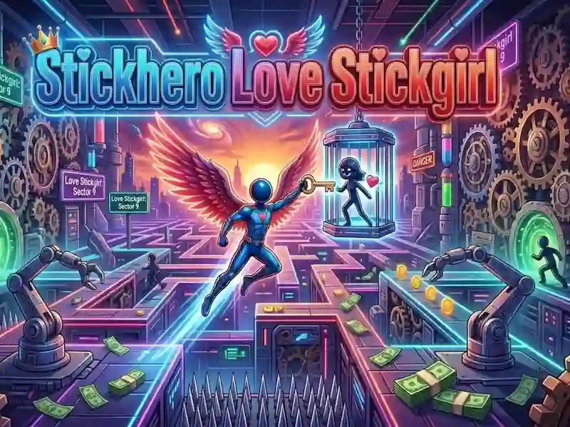 Igra Heroj Stickman voli Stickman djevojku online