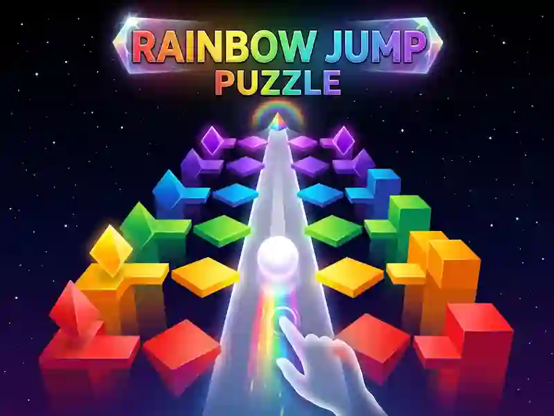 Igra Rainbow Jump Puzzle online