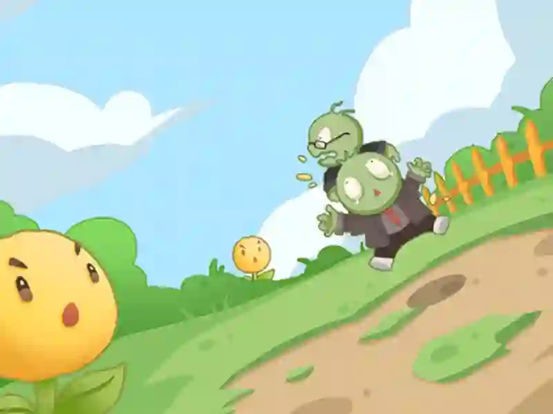 Igra Zombiji protiv suncokreta online