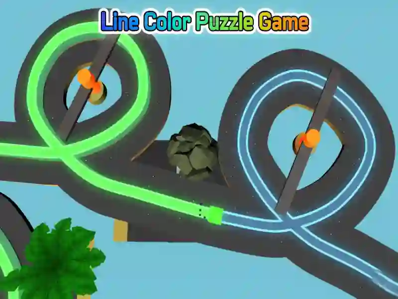 Igra Puzzle igra Color the line online