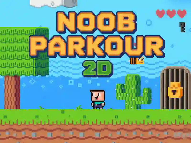 Igra Noob: Parkour 2D online
