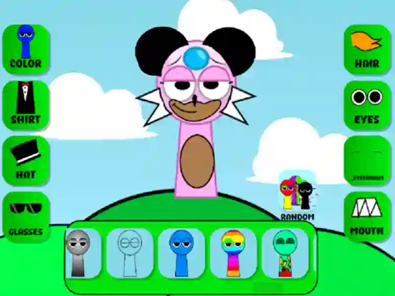 Igra SPRUNKS: Stvorite lik online Igra SPRUNKS: Stvorite lik online