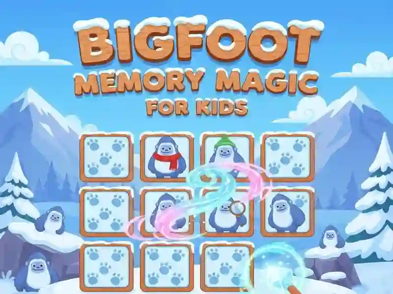Igra Magija pamćenja za djecu: Bigfoot online