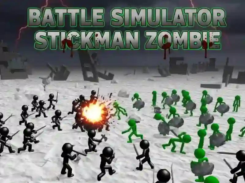 Igra Zombie Stickman simulator bitke online