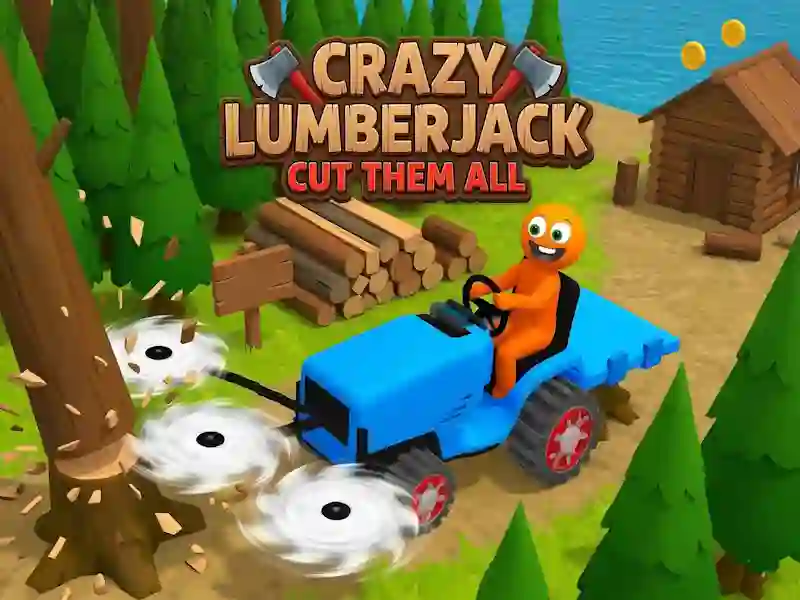 Igra Mad Lumberjack: Sasjecite ih sve online