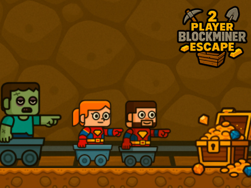 Igra Escape of Block Rudars 2 igrača online