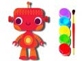 Igra Povratak u školu: Knjiga za bojanje robota online