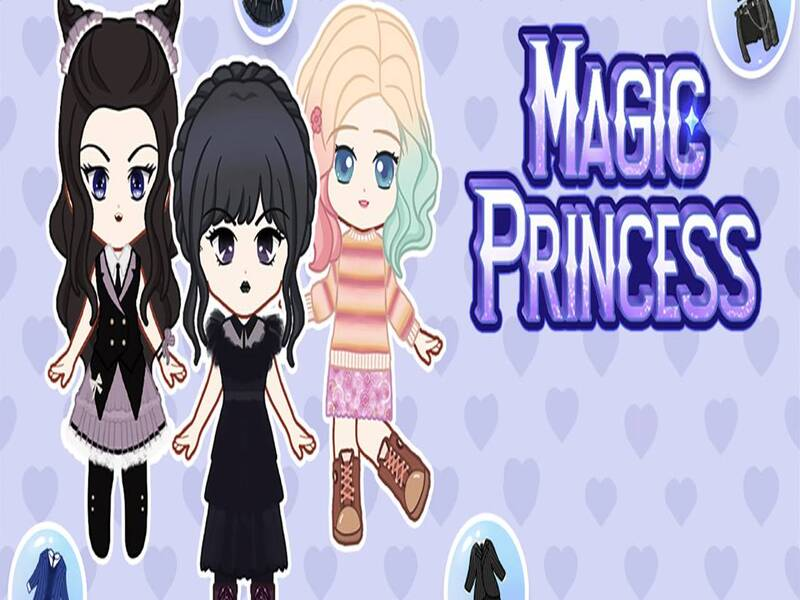 Igra Čarobna princeza: oblačimo lutku online