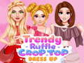 Igra Modra Haljina s Ruffles i Kratkim Topom online