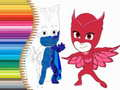 Igra Knjižica za bojanje PJ Masks online