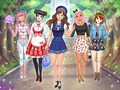 Igra Oblačenje Anime u Srednjoj Školi online