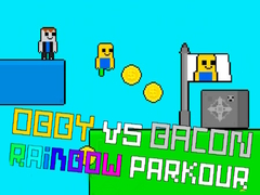 Igra Obby protiv Bacona Rainbow Parkour online