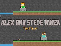 Igra Alex i Steve: Dvoji igrač Miner online