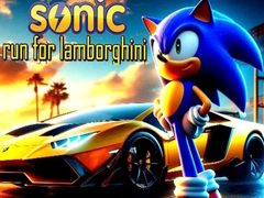 Igra Sonic trči za Lamborghinijem online