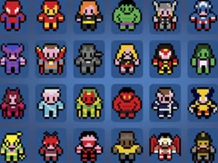Igra Slike po brojevima Superheroji online