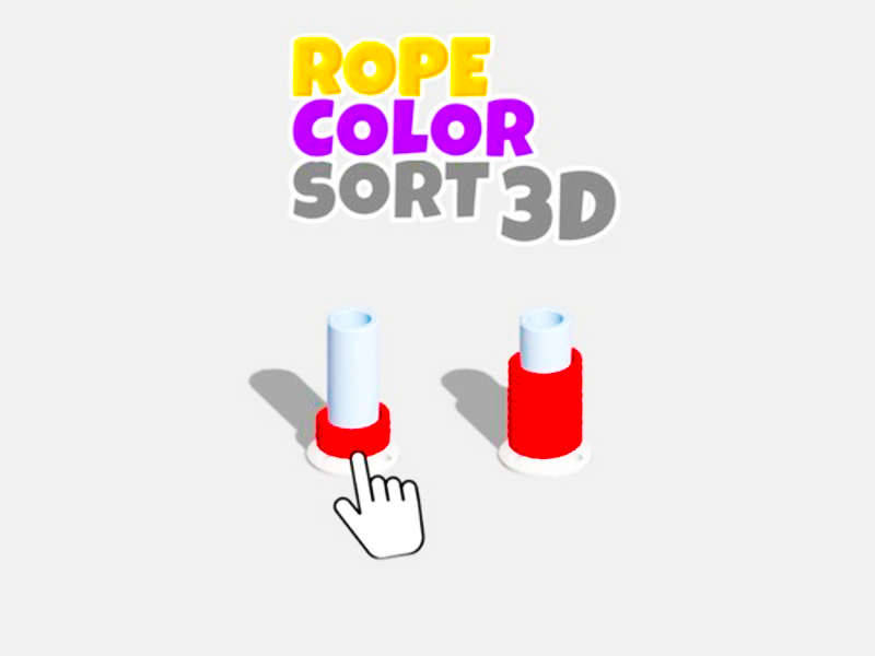 Igra Sortiranje po boji konopa 3D online