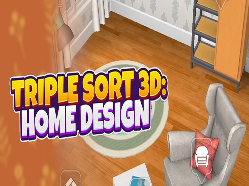 Igra Trostruko sortiranje 3D: Dizajn kuće online