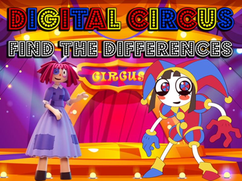 Igra Digitalni cirkus: Pronađite razlike online