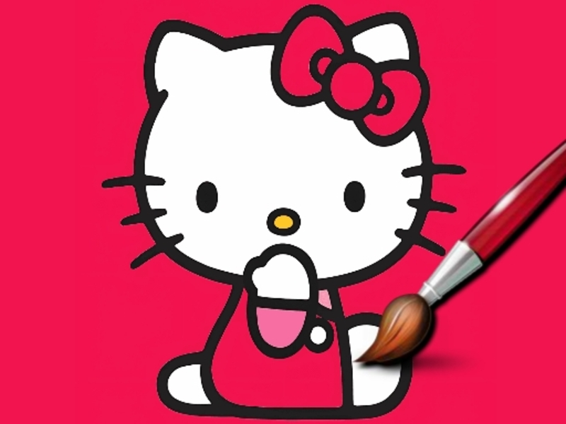 Igra Kitty lagano bojanje online